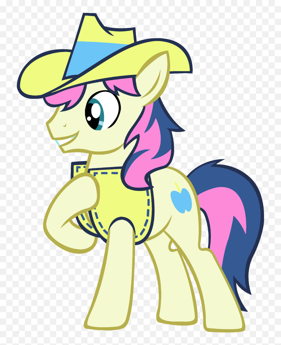 2021160 - Bon Bon Braeburn Cowboy Hat Earth Pony Edit Cartoon Png,Cowboy Hat Transparent Background