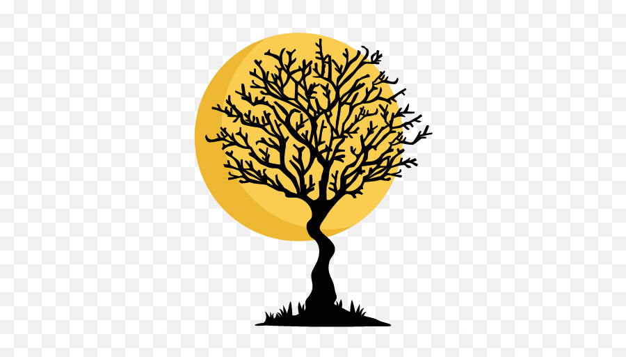 Trees Cliparts - Cute Halloween Tree Clipart Png,Cute Halloween Png
