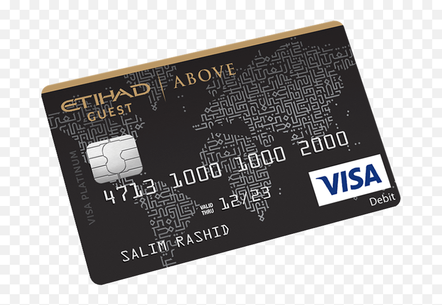 Etihad Guest Above Excellency Debit Card - Electronics Png,Debit Card Png