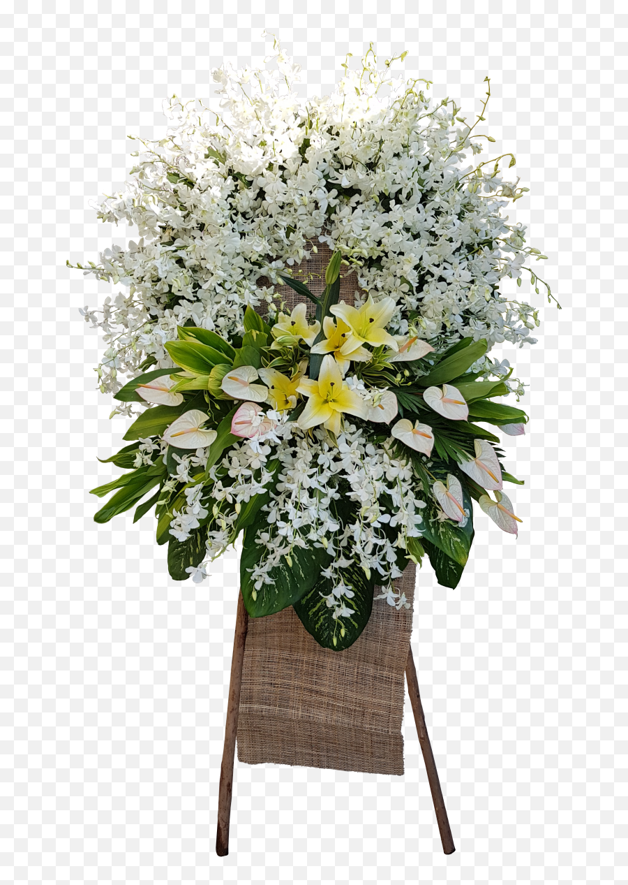 Peaceful Spray Manila Blooms - Bouquet Png,Funeral Flowers Png