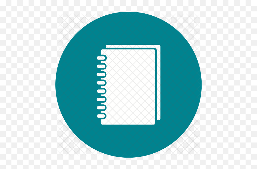 Spiral Notebook Icon Of Glyph Style - Circle Png,Spiral Notebook Png