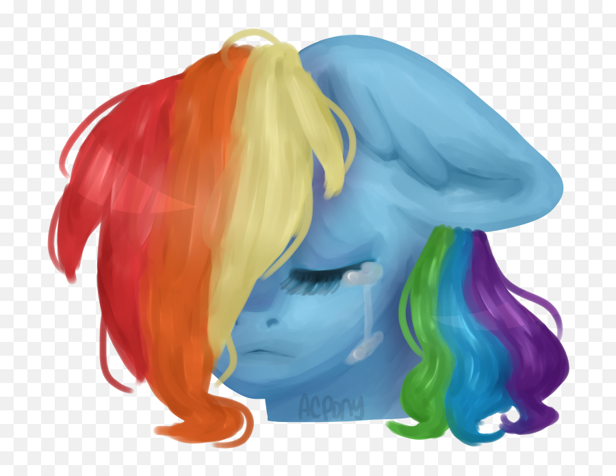 Download Artistcoolpony Bust Crying Eyes Closed Female - Illustration Png,Crying Eyes Png