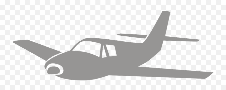 Airplane Silhouette Clip Aircraft Graphic - Small Airplane Small Airplane Silhouette Png,Airplane Clipart Png