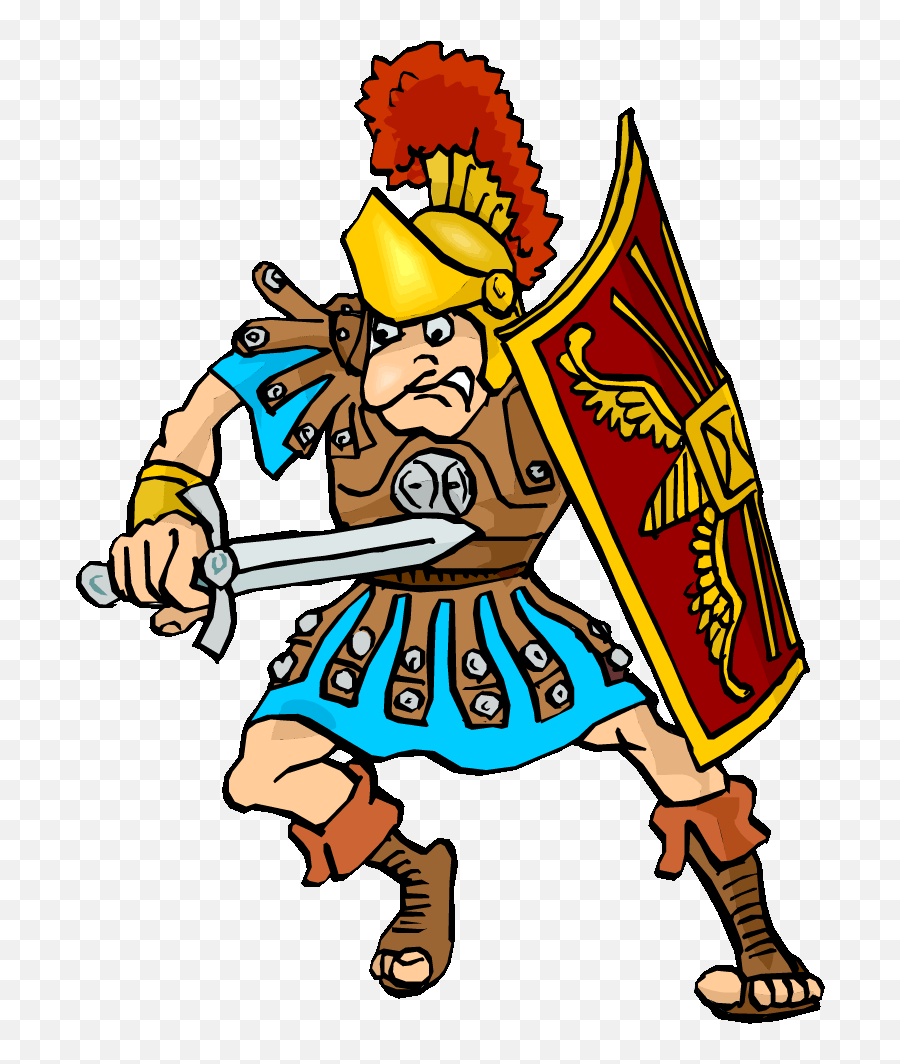 Roman Warriors Clipart Person - Ancient Rome Soldier Ancient Roman Soldier Gif Png,Roman Png