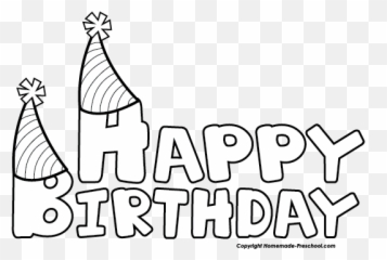 Birthday Black And White Free Happy Clipart - Happy Clipart Black And White png