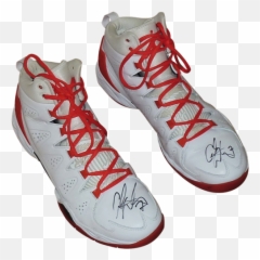 Carmelo Anthony Autographed Pair Of Nike Melo 10 Game Worn Shoes U2013 Jsa Full Letter Png