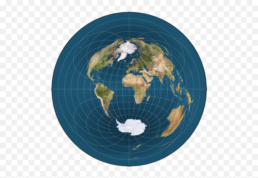 In The Bipolar Map - Earth North Pole And South Pole Png,Flat Earth Png
