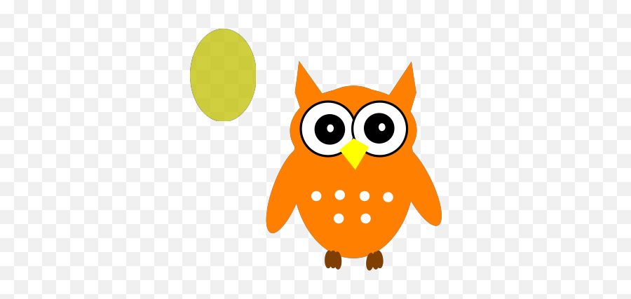 Orange Owl Png Svg Clip Art For Web - Cartoon,Owl Clipart Png