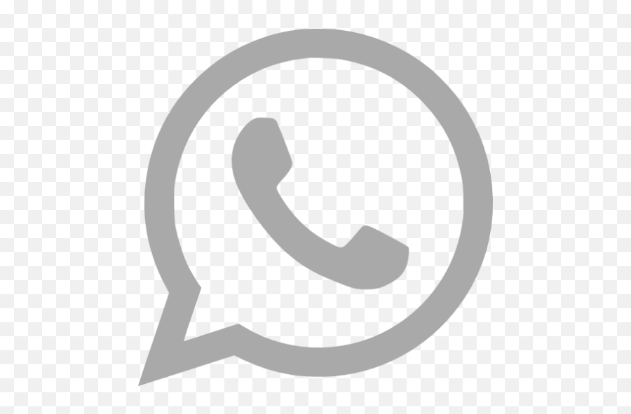 Dark Gray Whatsapp Icon Whatsapp Logo Vector Grey Pngdark Png Free