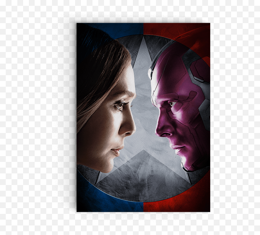 Download Civil War Scarlet Witch U0026 Vision Movie Miniposter - Scarlet Witch Poster War Png,Scarlet Witch Png