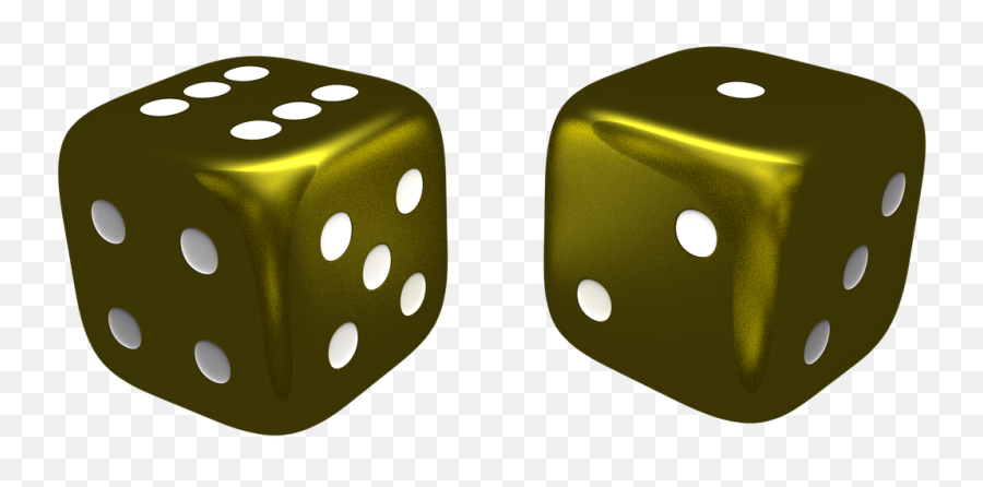 Dice Double Golden - Free Image On Pixabay Portable Network Graphics Png,Dice Png