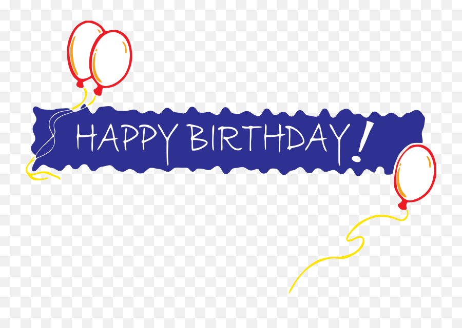27 Happy Birthday Clipart Transparent Background Free Clip - Happy Birthday In A Line Png,Banner Transparent Background