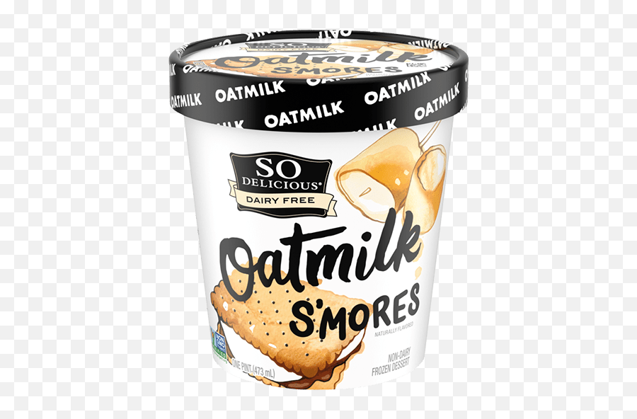 Su0027mores Oatmilk Frozen Dessert So Delicious Dairy Free - Oat Milk S Mores Ice Cream Png,Smores Png