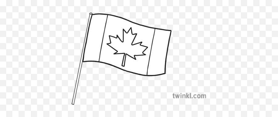 Canadian Flag Black And White - Canada Flag Black And White Png,Canada Flag Png