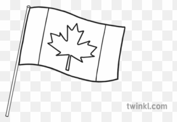 Canadian Flag Black And White - Canada png