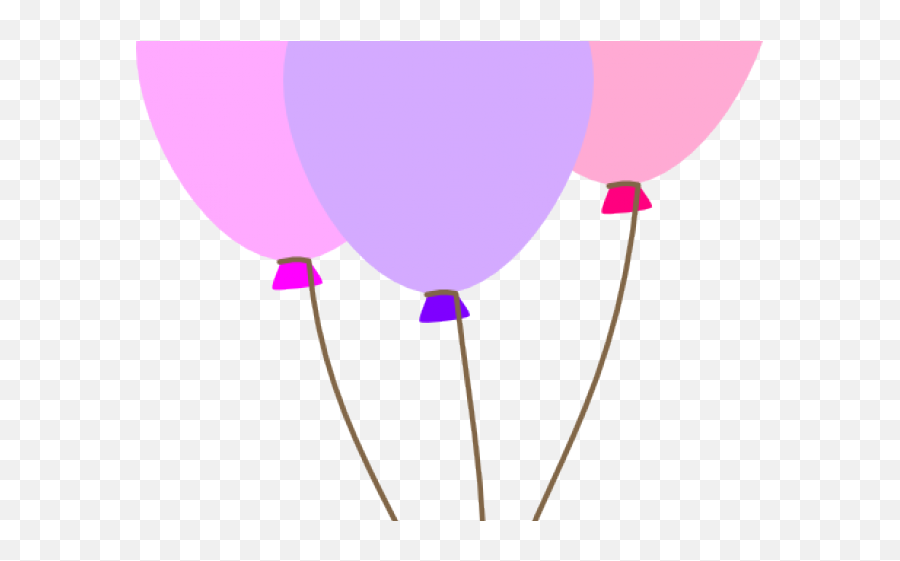 Birthday Balloons Cliparts - Transparent Background Purple Balloons Clipart Png,Pink Balloons Png