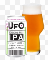 Boarding Pass Ipa - Ufo Beer Allied Integrated Marketing Png,Ufo Transparent