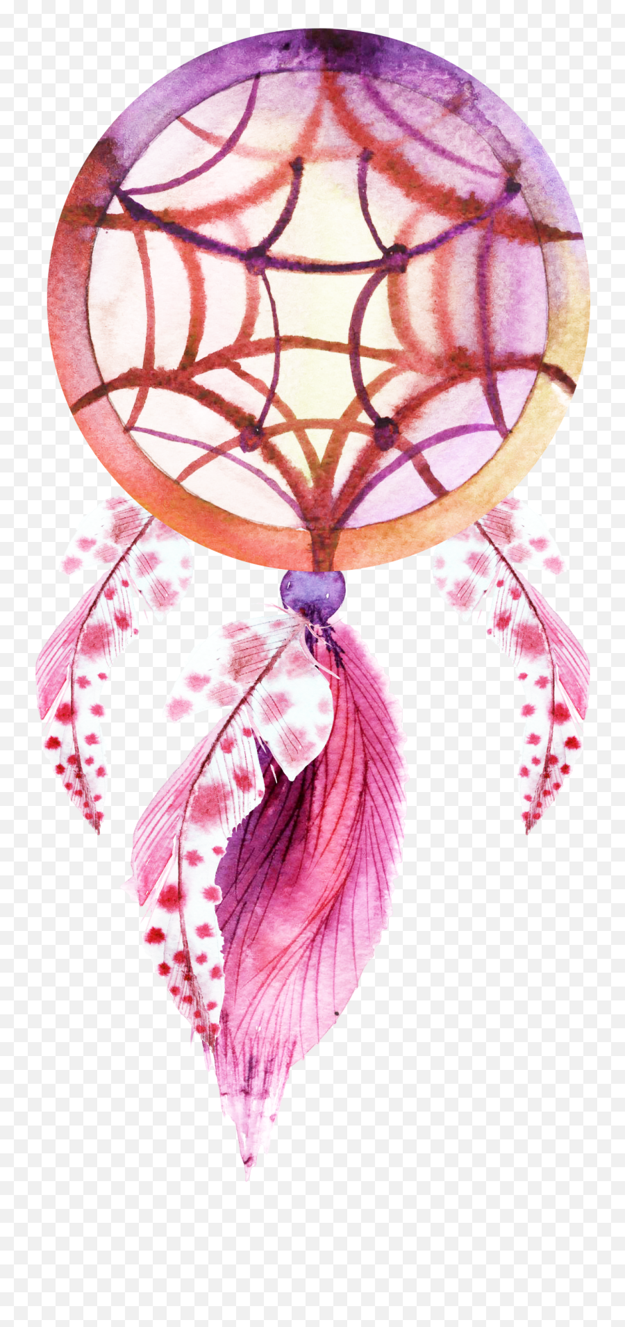 Pink Clipart Dreamcatcher - Fondos De Pantalla Atrapasueños Watercolor  Painting Png,Fondos Png - free transparent png images 