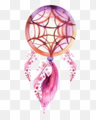 Pink Clipart Dreamcatcher - Fondos De Pantalla Atrapasueños Watercolor Painting png