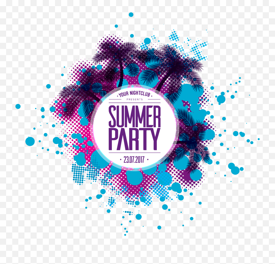 Free Png Summer Party Poster - Summer Beach Logo Png,Holiday Party Png