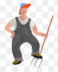 Redneck Clipart Free Download Transparent Png Creazilla - Workwear,Pitchfork Transparent