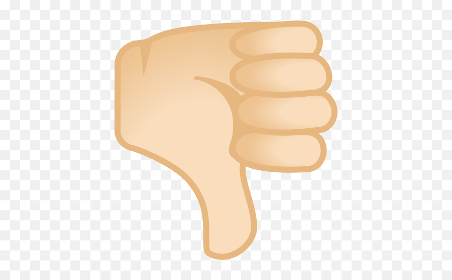 Thumbs Down Light Skin Tone Icon - Emoji Daumen Nach Unten Png,Thumbs Down Emoji Transparent