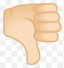 Thumbs Down Light Skin Tone Icon - Emoji Daumen Nach Unten png