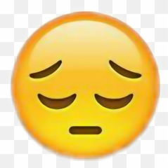 Emoji Sticker By Dove Olivia Cameron - Iphone Sad Images Emoji png