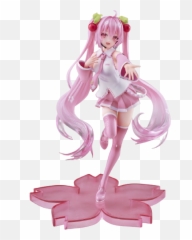 Vocaloid Sakura Miku 2nd Season New Written Figure Stage Face Ver Pvc - png