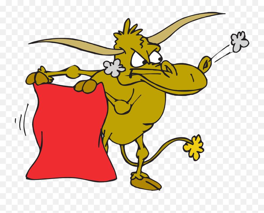 Chevron - Bull Red Flag Cartoon Png,Bull Bear Icon