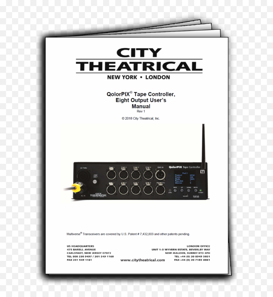 Qolorpix Tape Controller Useru0027s Manual R11 - City Theatrical Png,User Manual Icon