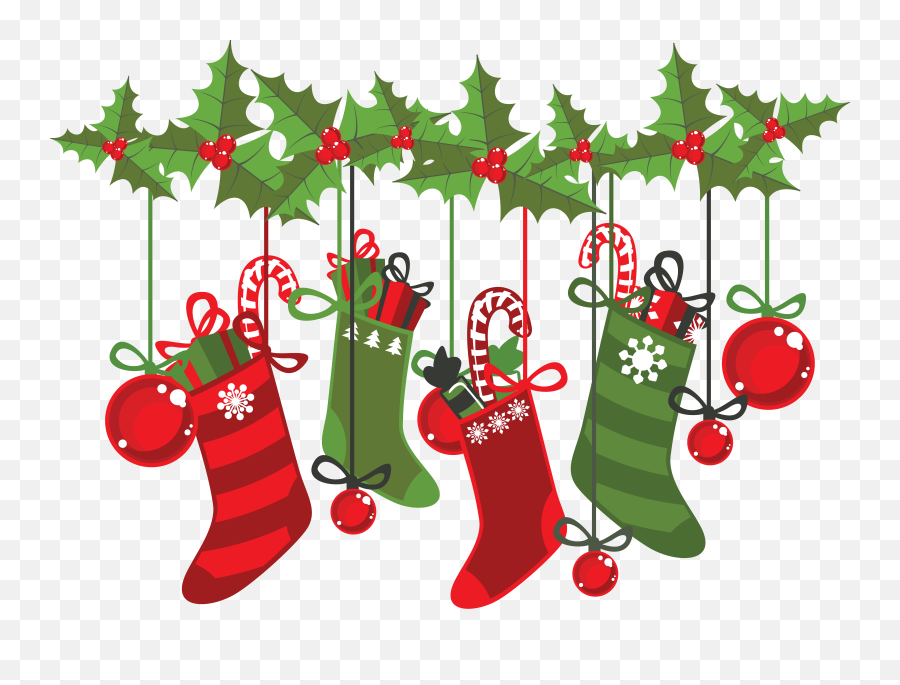 Download Decoration Stockings Christmas Creative Hd Image - Christmas Stockings Clip Art Png,Christmas Decor Png
