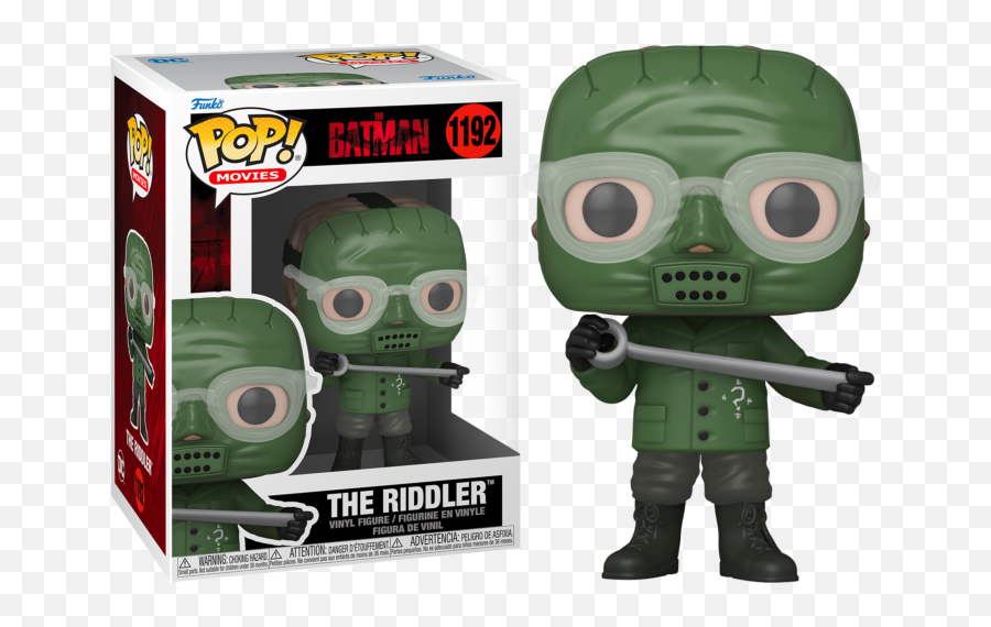 The Batman 2022 Pop Vinyl Riddler 1192 - Riddler Funko Pop Png,Riddler Icon