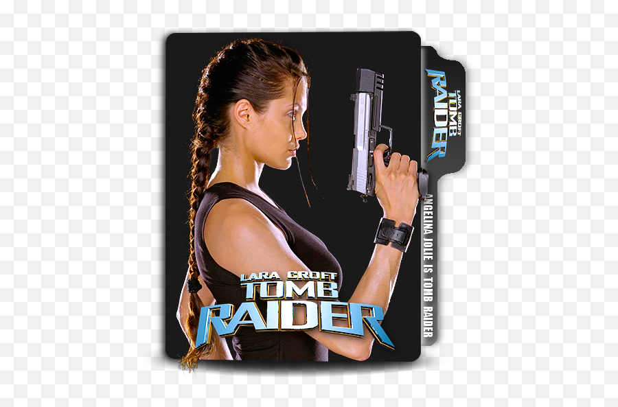Lara Croft Tomb Raider Folder Icon 2001 - Designbust Angelina Jolie Film Action Png,Tomb Icon