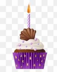 Birthday Cake Clipart With No Candles - Cupcake Png,Cake Clipart Png