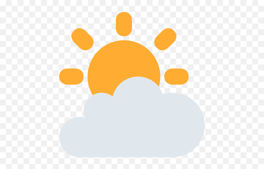 Sun Behind Cloud Emoji Meaning With - Visual Stimulation For Infants Png,Cloud Emoji Png