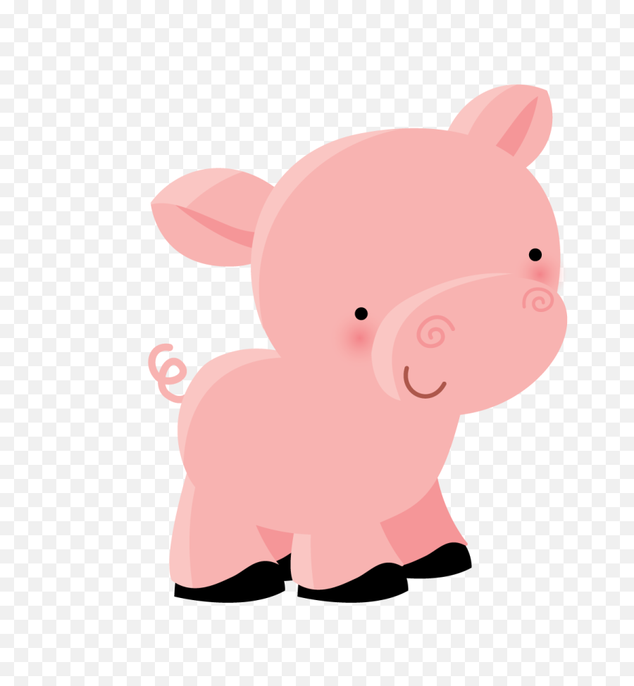 Pig Illustration Farm Animals Cute - Dibujos Animales Dela Granja Png,Animal Clipart Png
