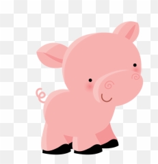 Pig Illustration Farm Animals Cute - Dibujos Animales Dela Granja Png,Animal Clipart Png