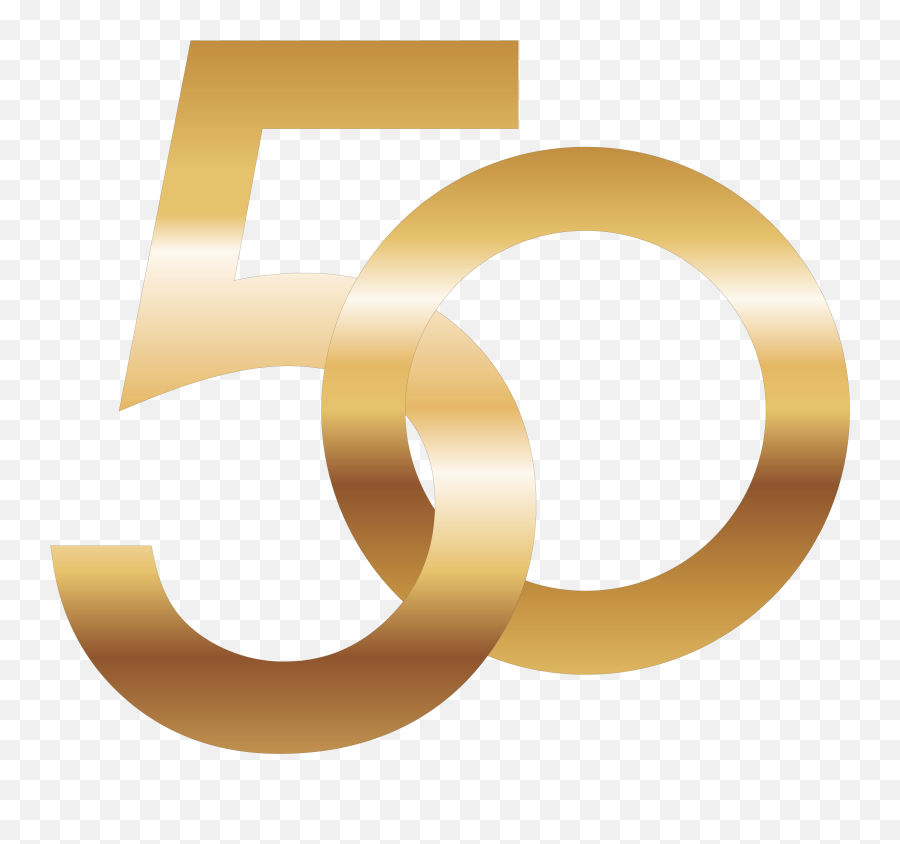 50 - Number 50 Gold Png,50 Png
