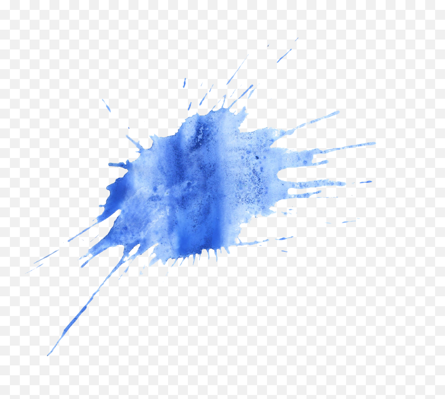 20 Blue Watercolor Splatter - Blue Paint Splash Transparent Background Png,Blue Splash Png