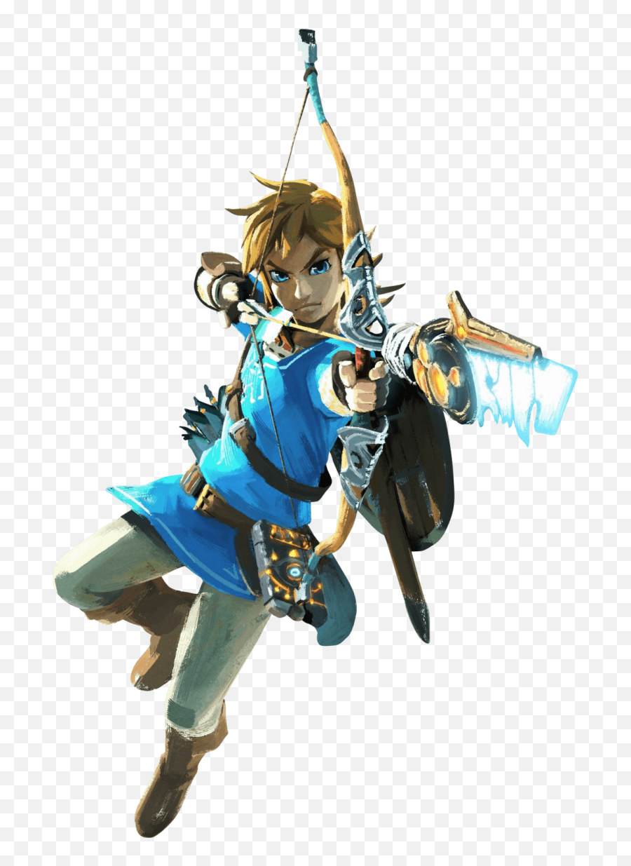 Zelda Breath Figurine Link Hq Png Image - Breath Of The Wild Link Official Art,Zelda Png