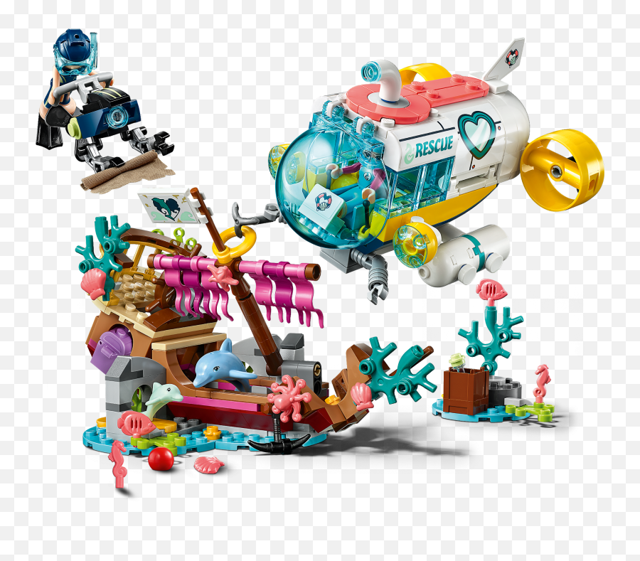 Lego Friends Mise Na Záchranu Delfín 41378 Kostikylegacz - Submarino De Lego Friends Png,Lego Friends Logo