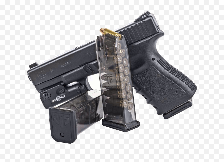 Banner Transparent Handgun Showdown - Glock 15 Round Magazine Png,Glock Png