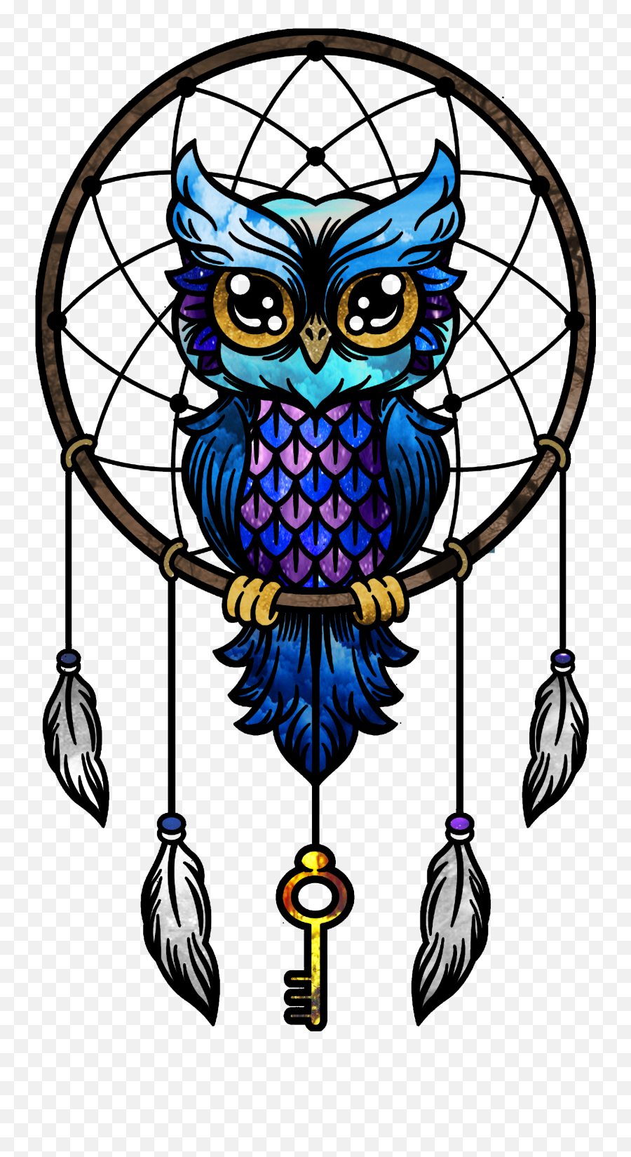 Pin - Owl In Dream Catcher Png,Owl Transparent Background