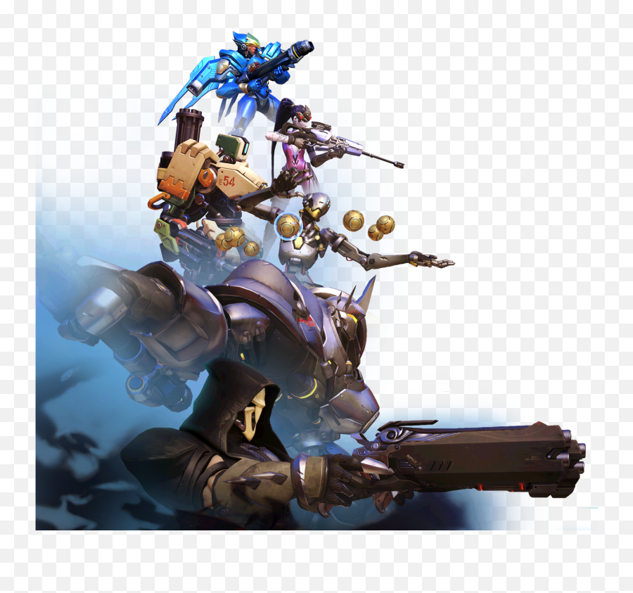 Overwatch Heroes Png Transparent Free - Overwatch Background,Reaper Overwatch Png