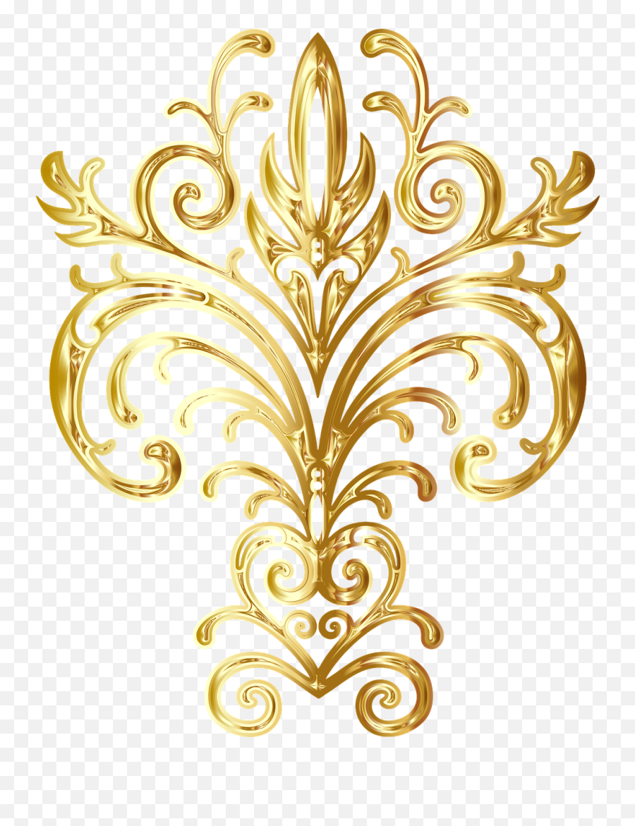 Flourish Gold Design - Gold Flourish Design Png,Gold Pattern Png