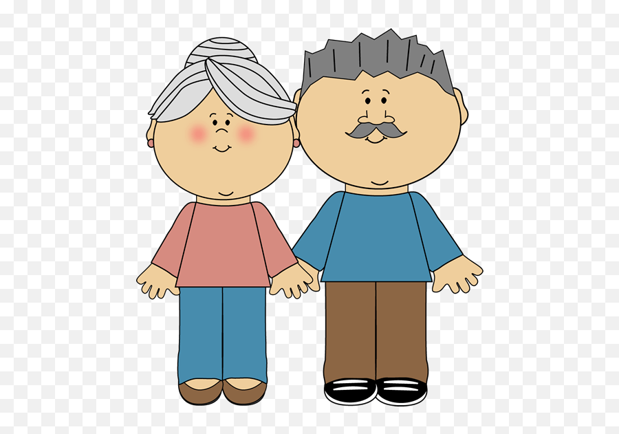 Grandma And Grandpa Clipart Png - Clip Art Grandparents,Grandma Png