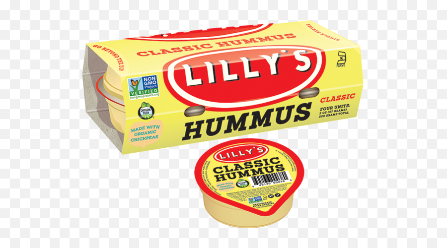 Lillyu0027s Hummus - Classic Hummus Grab Nu0027 Go Packs Packaging And Labeling Png,Hummus Png