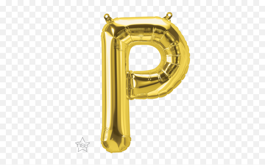 16 Inch 40 Cm Gold Foil Letter P Q59524 - P Rose Gold Balloon Png,Gold Foil Png