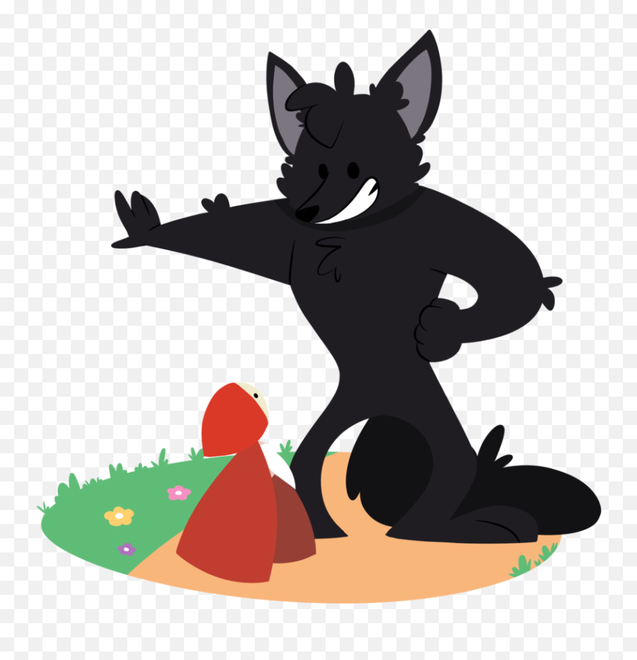 Download Little Red Riding Hood - Little Red Riding Hood Wolf Clipart Png,Red Hood Png